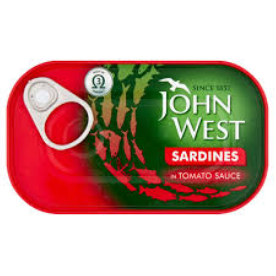 JOHN WEST SARDINE IN TOMATO SAUCE  OIL 120G